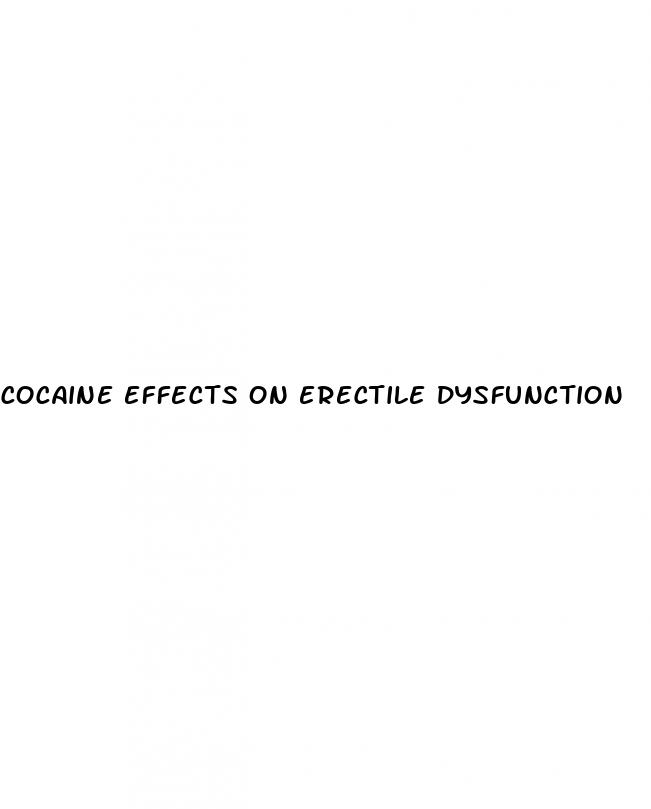 cocaine effects on erectile dysfunction