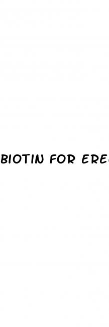 biotin for erectile dysfunction