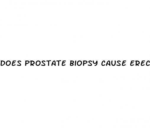 does prostate biopsy cause erectile dysfunction