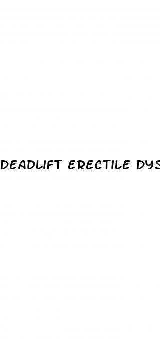 deadlift erectile dysfunction
