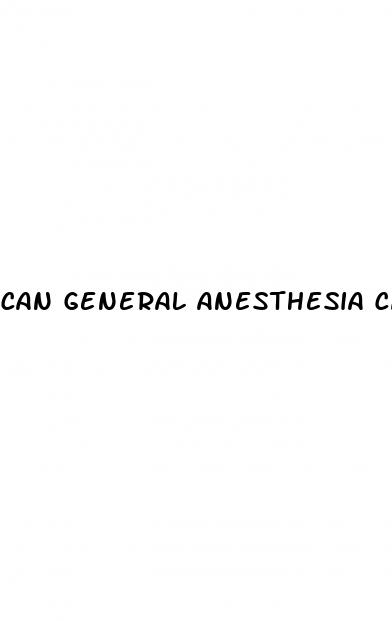 can general anesthesia cause erectile dysfunction