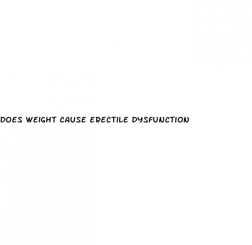 does weight cause erectile dysfunction