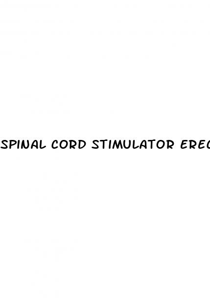 spinal cord stimulator erectile dysfunction