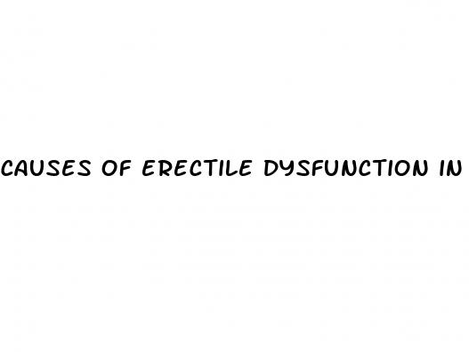 causes of erectile dysfunction in men