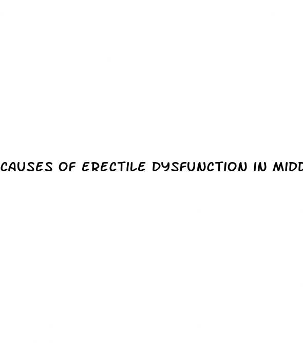 causes of erectile dysfunction in middle aged men
