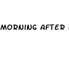 morning after pill straight after sex