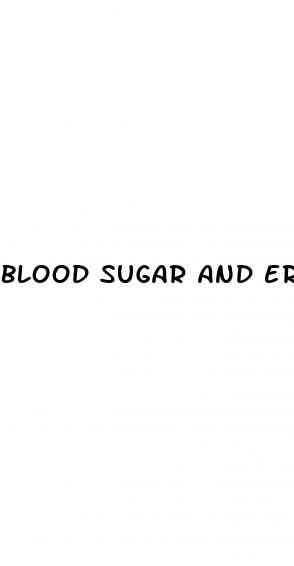 blood sugar and erectile dysfunction