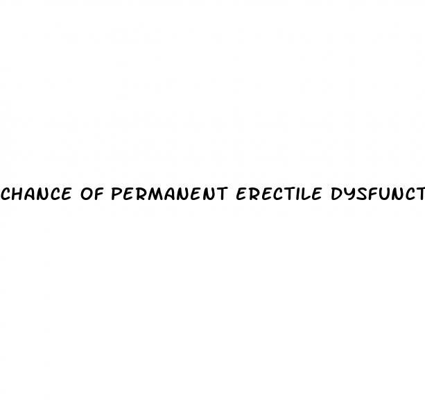 chance of permanent erectile dysfunction with propecia
