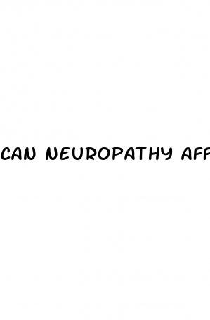 can neuropathy affect erectile dysfunction