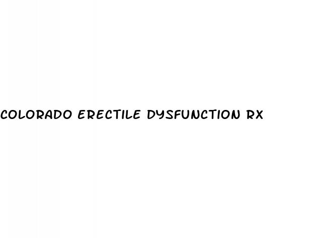 colorado erectile dysfunction rx