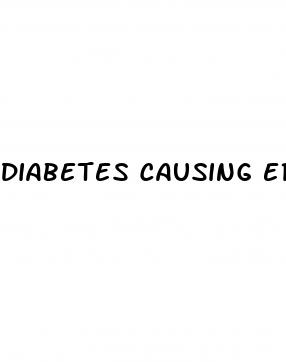 diabetes causing erectile dysfunction