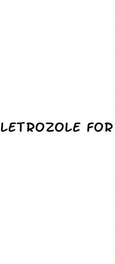 letrozole for erectile dysfunction