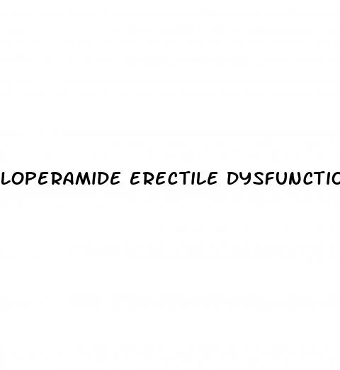 loperamide erectile dysfunction