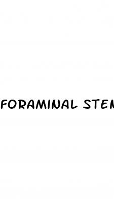 foraminal stenosis and erectile dysfunction