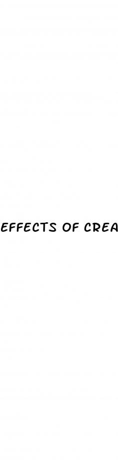 effects of creatine on erectile dysfunction