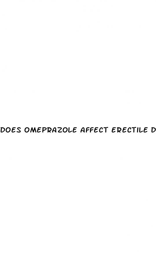 does omeprazole affect erectile dysfunction