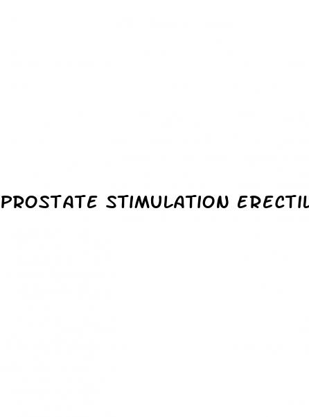 prostate stimulation erectile dysfunction