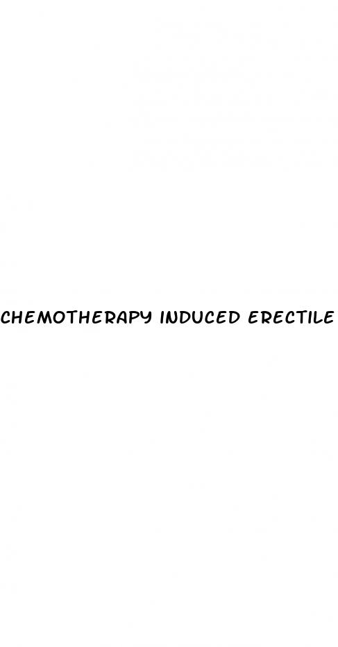 chemotherapy induced erectile dysfunction
