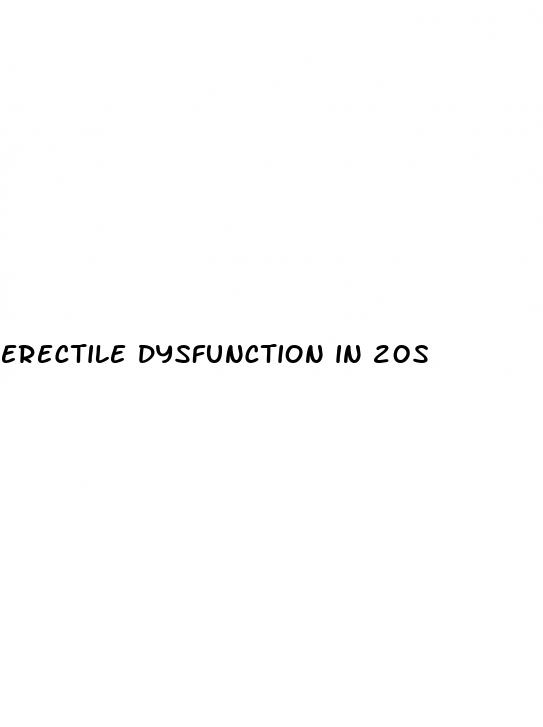 erectile dysfunction in 20s
