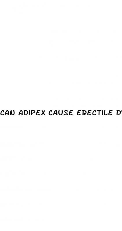 can adipex cause erectile dysfunction