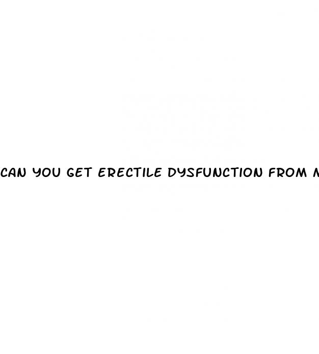 can you get erectile dysfunction from masterbastion