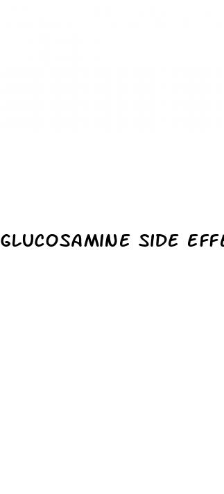 glucosamine side effects erectile dysfunction