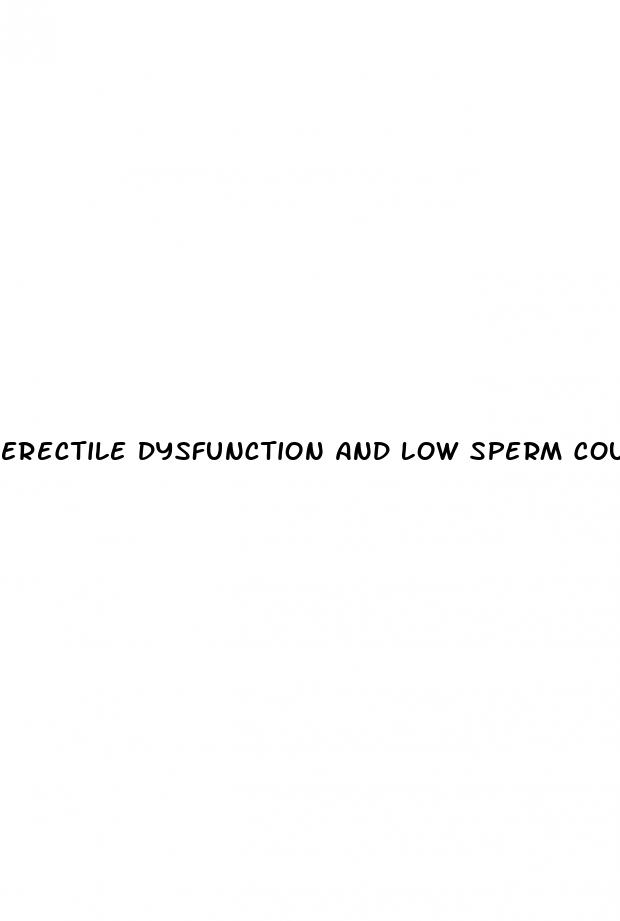 erectile dysfunction and low sperm count