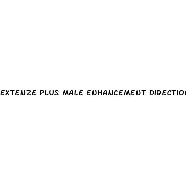extenze plus male enhancement directions