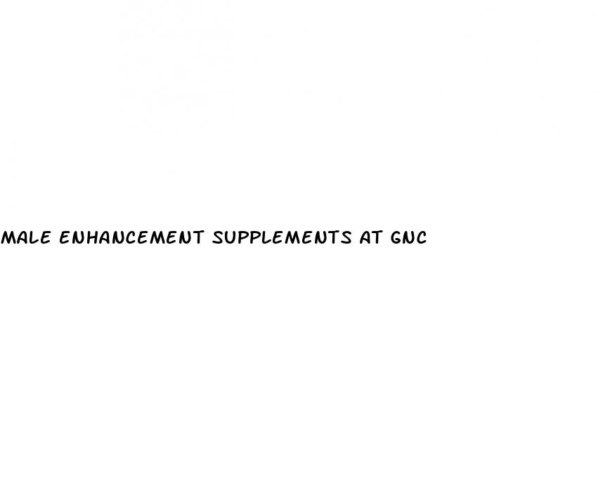 male enhancement supplements at gnc