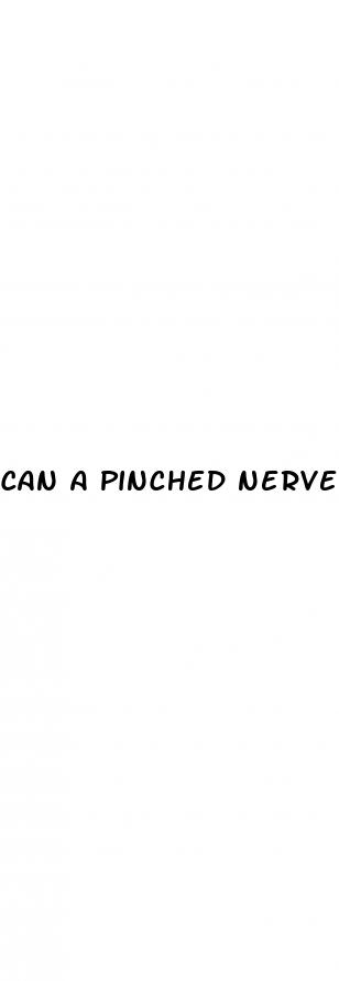 can a pinched nerve in your back cause erectile dysfunction