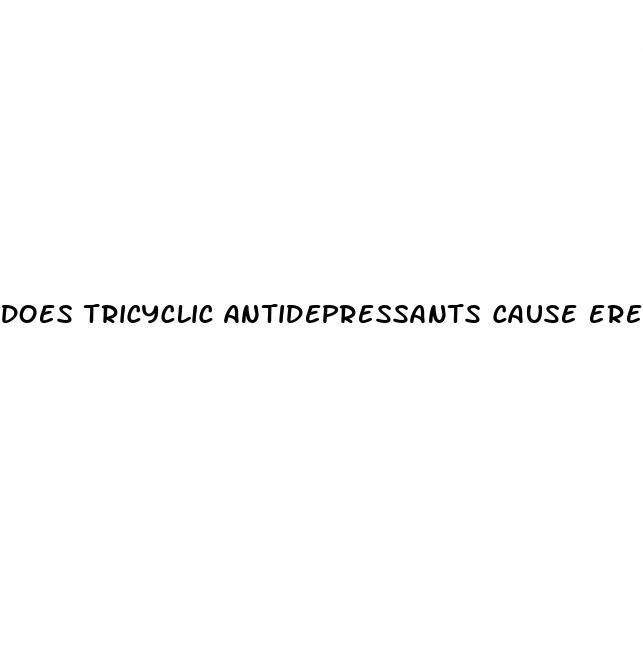does tricyclic antidepressants cause erectile dysfunction