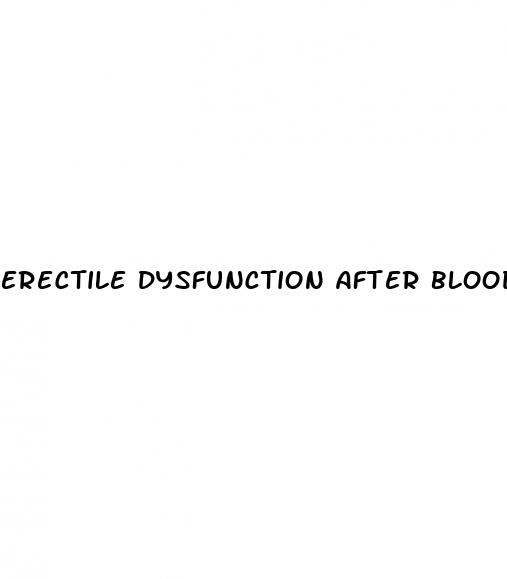 erectile dysfunction after blood pressure medication