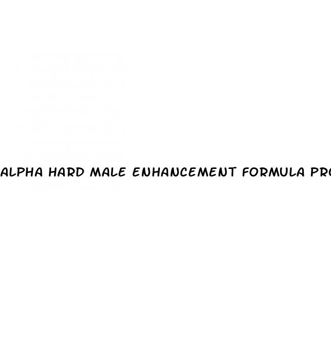 alpha hard male enhancement formula professor harford