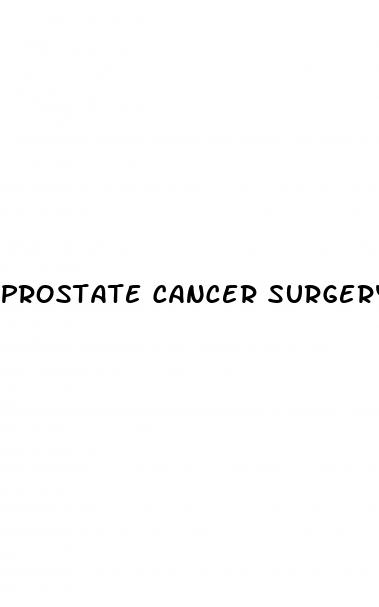 prostate cancer surgery and erectile dysfunction
