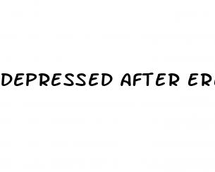 depressed after erectile dysfunction