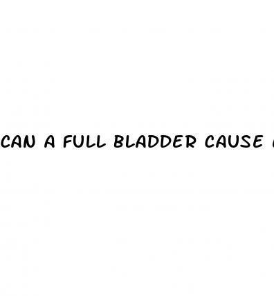 can a full bladder cause erectile dysfunction