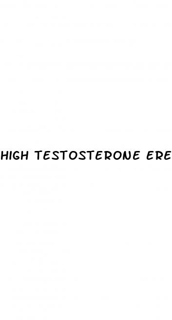 high testosterone erectile dysfunction