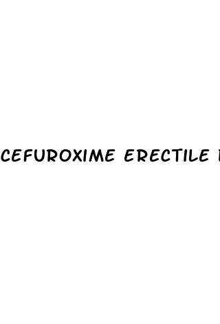 cefuroxime erectile dysfunction