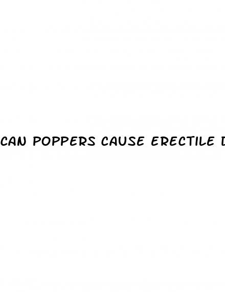 can poppers cause erectile dysfunction