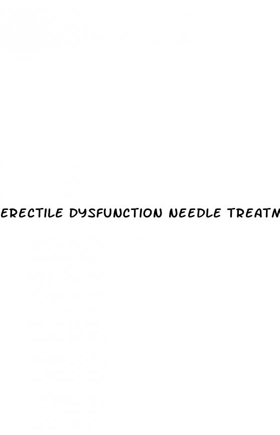 erectile dysfunction needle treatment