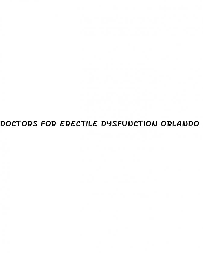 doctors for erectile dysfunction orlando