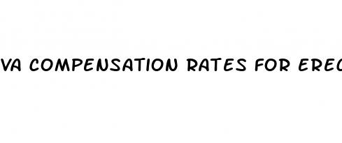va compensation rates for erectile dysfunction