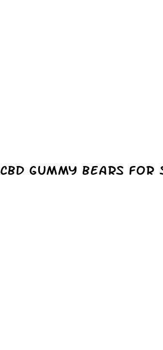 cbd gummy bears for sex