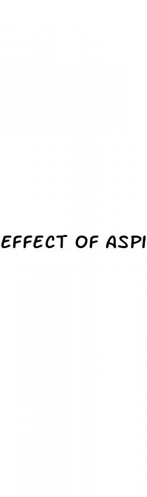 effect of aspirin on erectile dysfunction