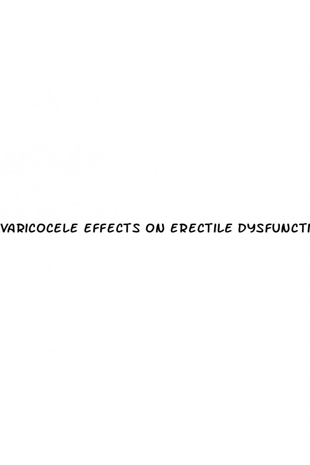 varicocele effects on erectile dysfunction