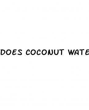 does coconut water help erectile dysfunction