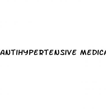 antihypertensive medication causing erectile dysfunction