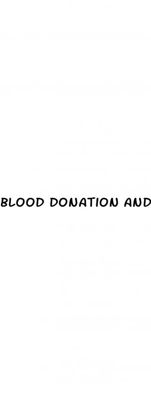 blood donation and erectile dysfunction
