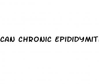can chronic epididymitis cause erectile dysfunction