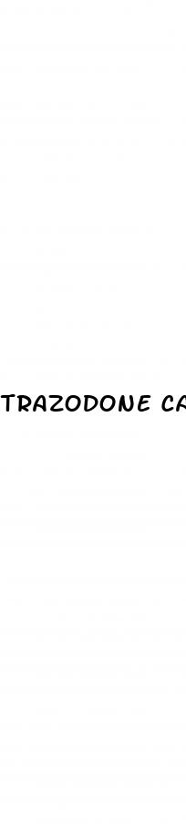 trazodone cause erectile dysfunction